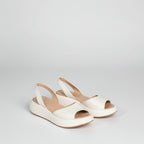 Peep-Toe Low Heel Sandals