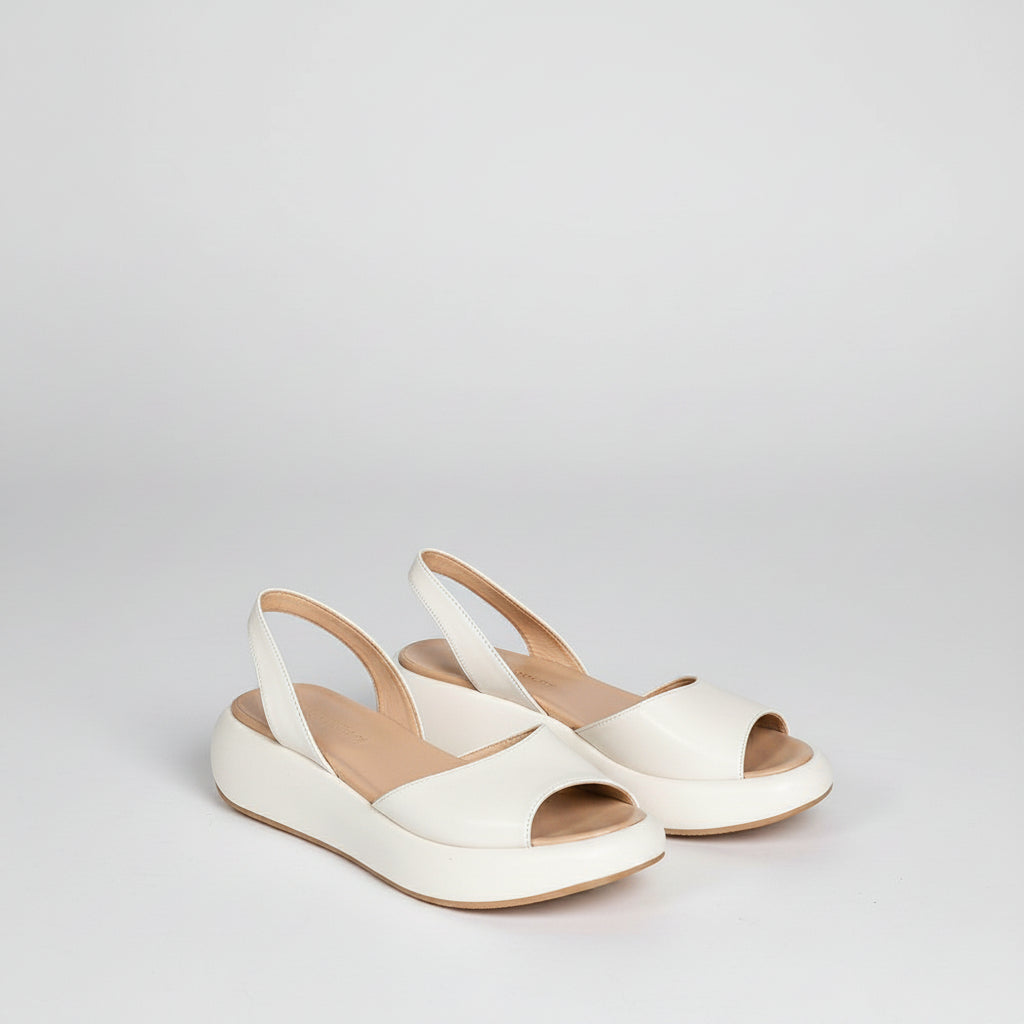 Peep-Toe Low Heel Sandals