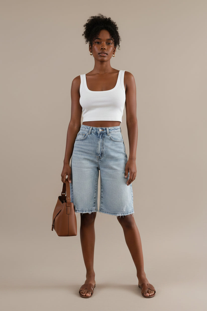 Urban Casual Denim Shorts