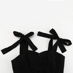 Black Bandeau Sling Pants Set