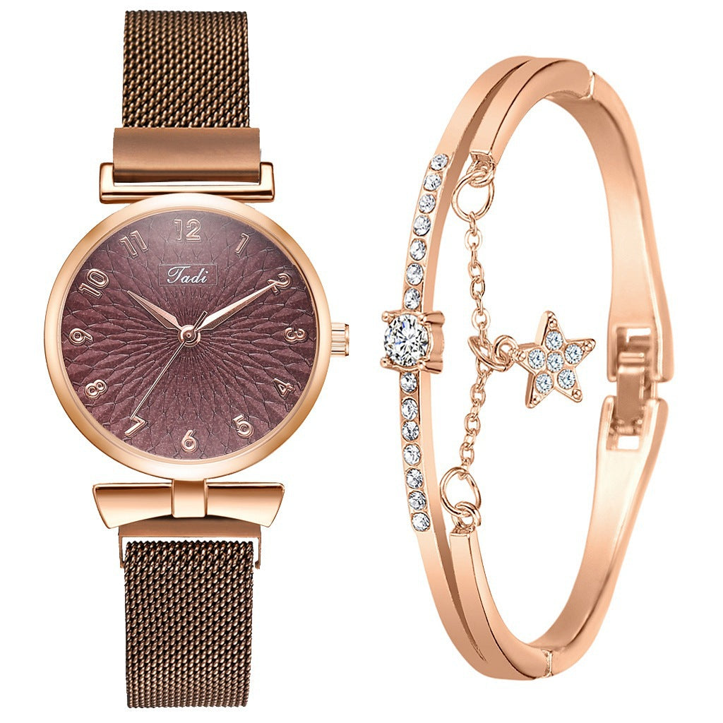 Ladies Bracelet Quartz Watch Set