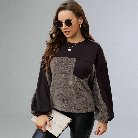 Sleeved Patch Sweater