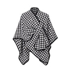 New Hasp Gold Silk Houndstooth Shawl
