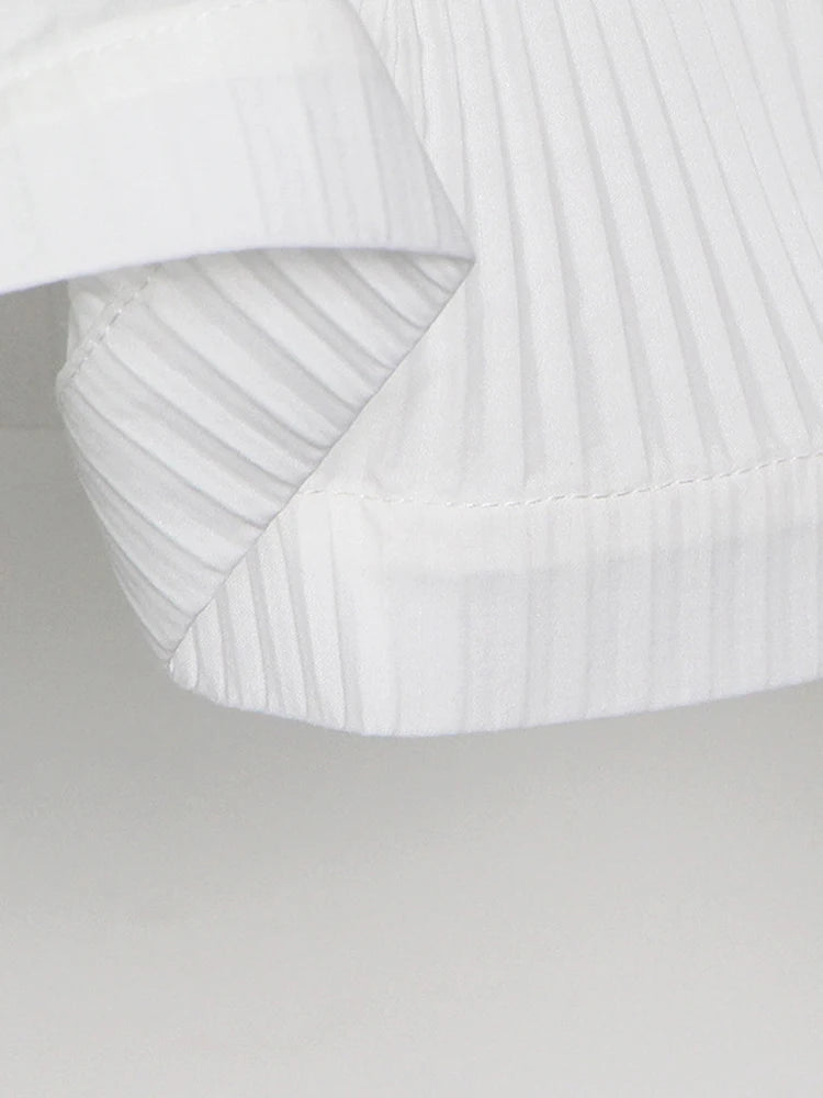 Tunic Spliced Ruffle Blouse