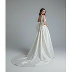 Big Bow Court train Robe De Mariee Wedding Dresses