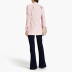 Notched Collar Spliced Pocket Blazers