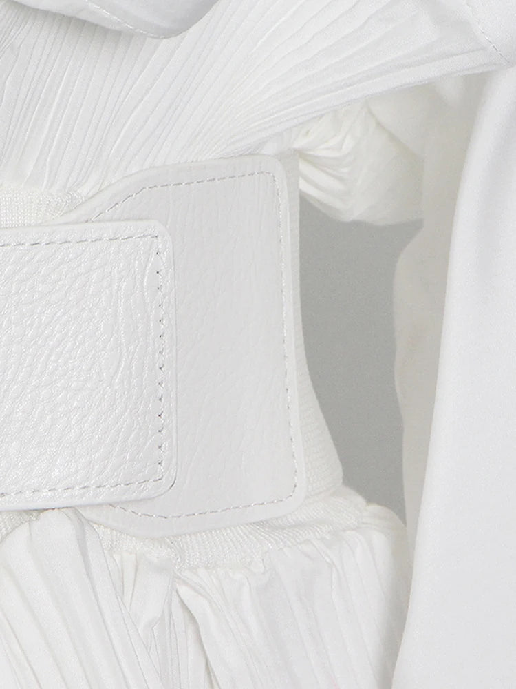 Tunic Spliced Ruffle Blouse