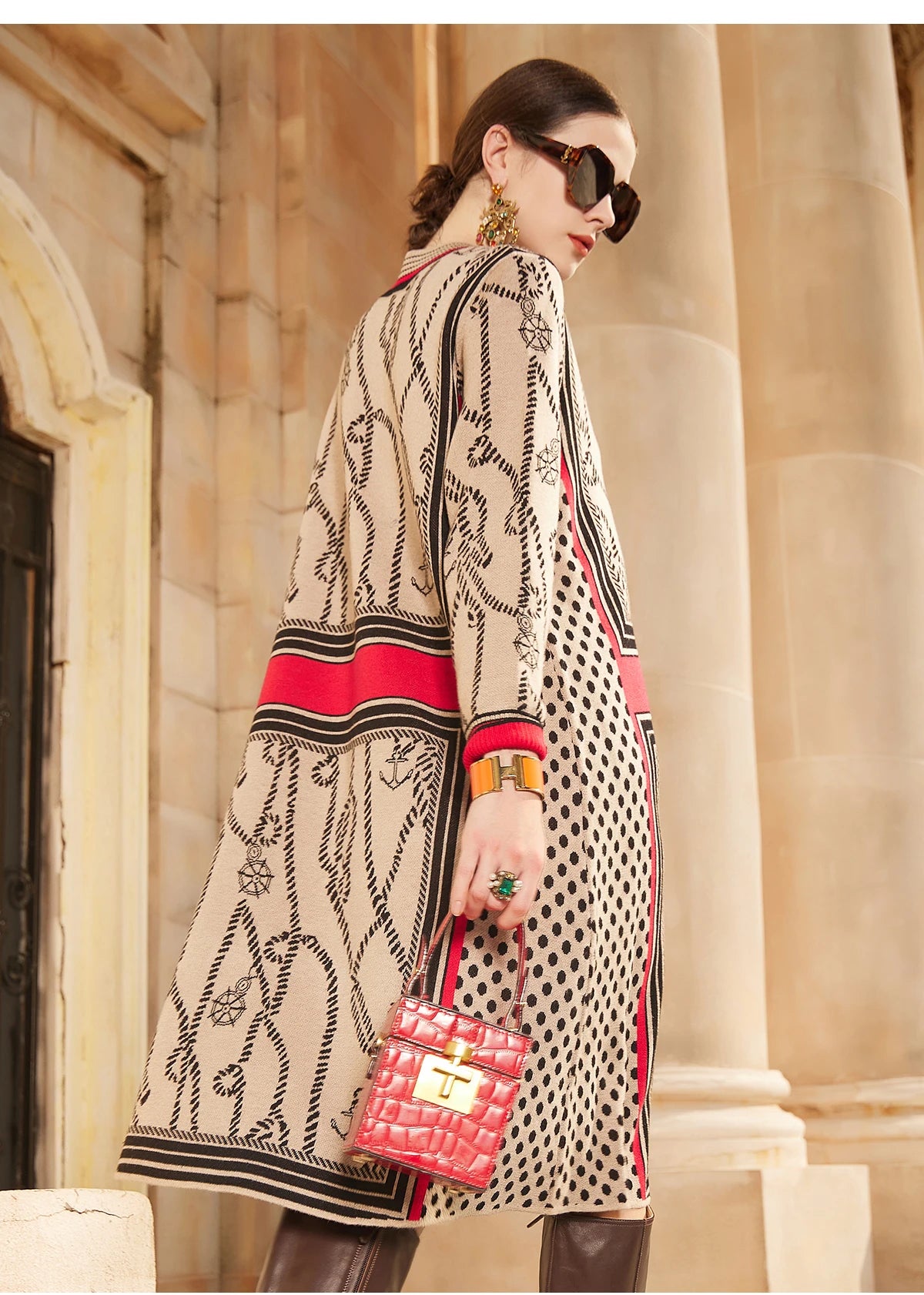 Loose Knitted Pullover Sweater Dress