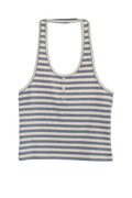 BRUNA HALTER TOP IN SEASIDE STRIPE