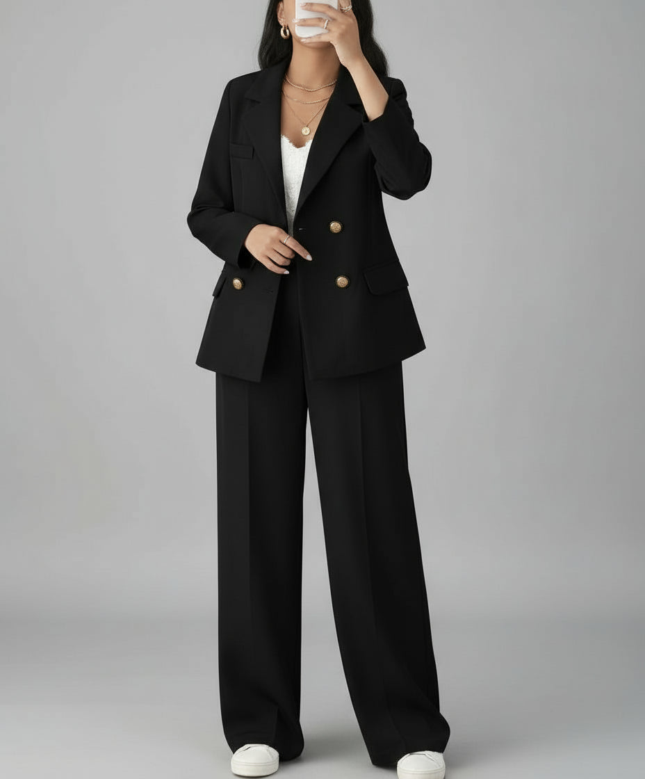 Ladies' black commuting Suit