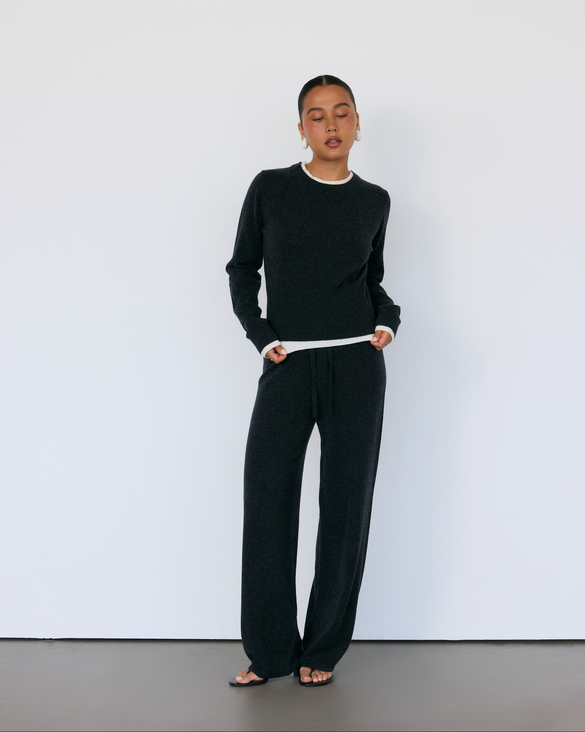 Tove Layered Cashmere Blend Crewneck