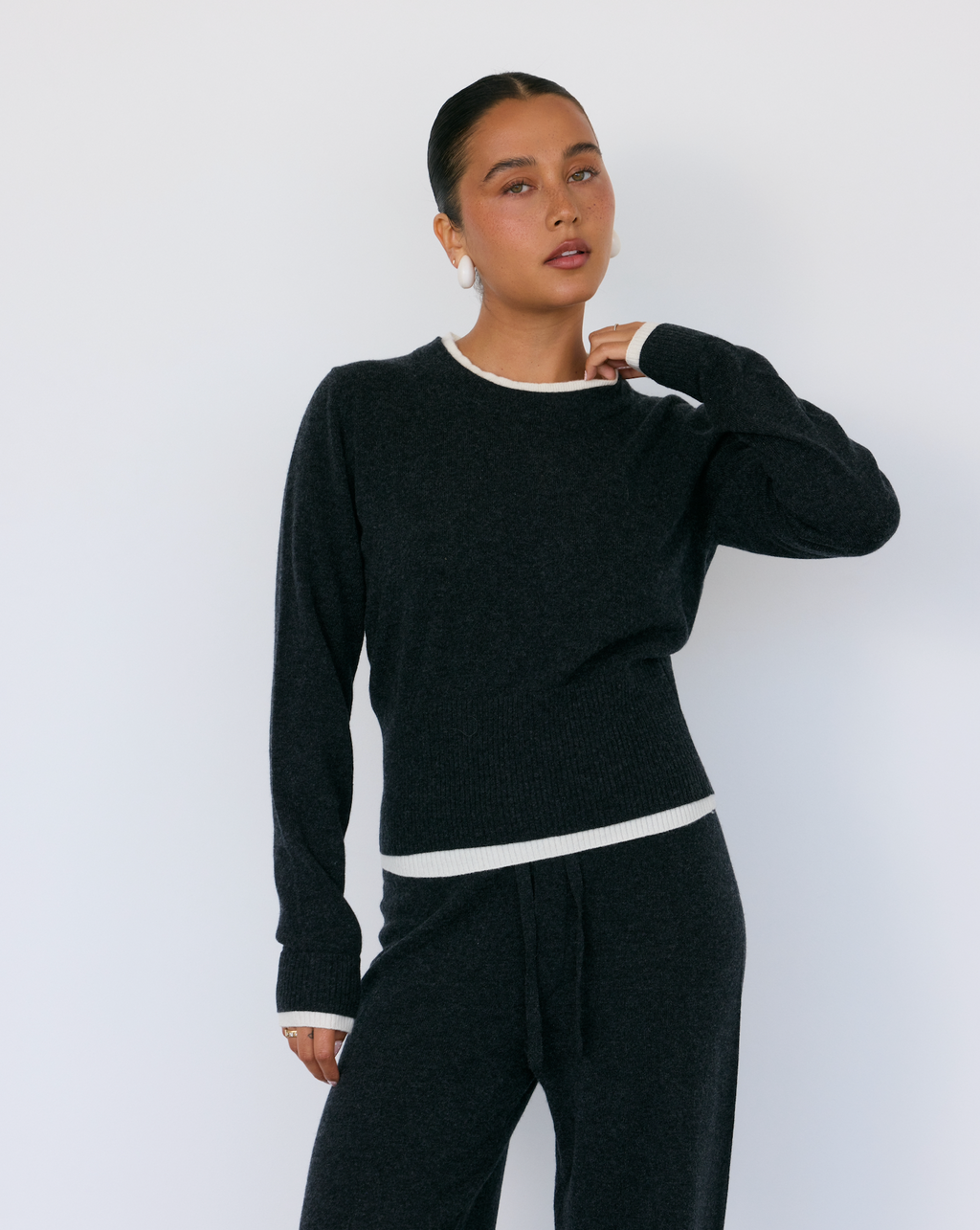 Tove Layered Cashmere Blend Crewneck
