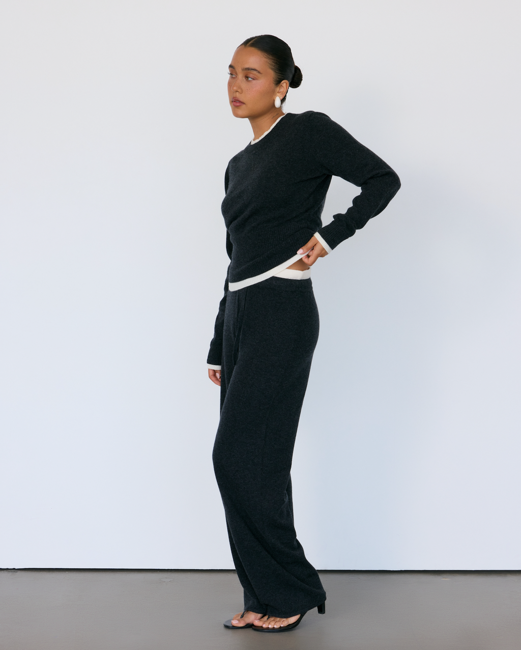 Tove Layered Cashmere Blend Crewneck