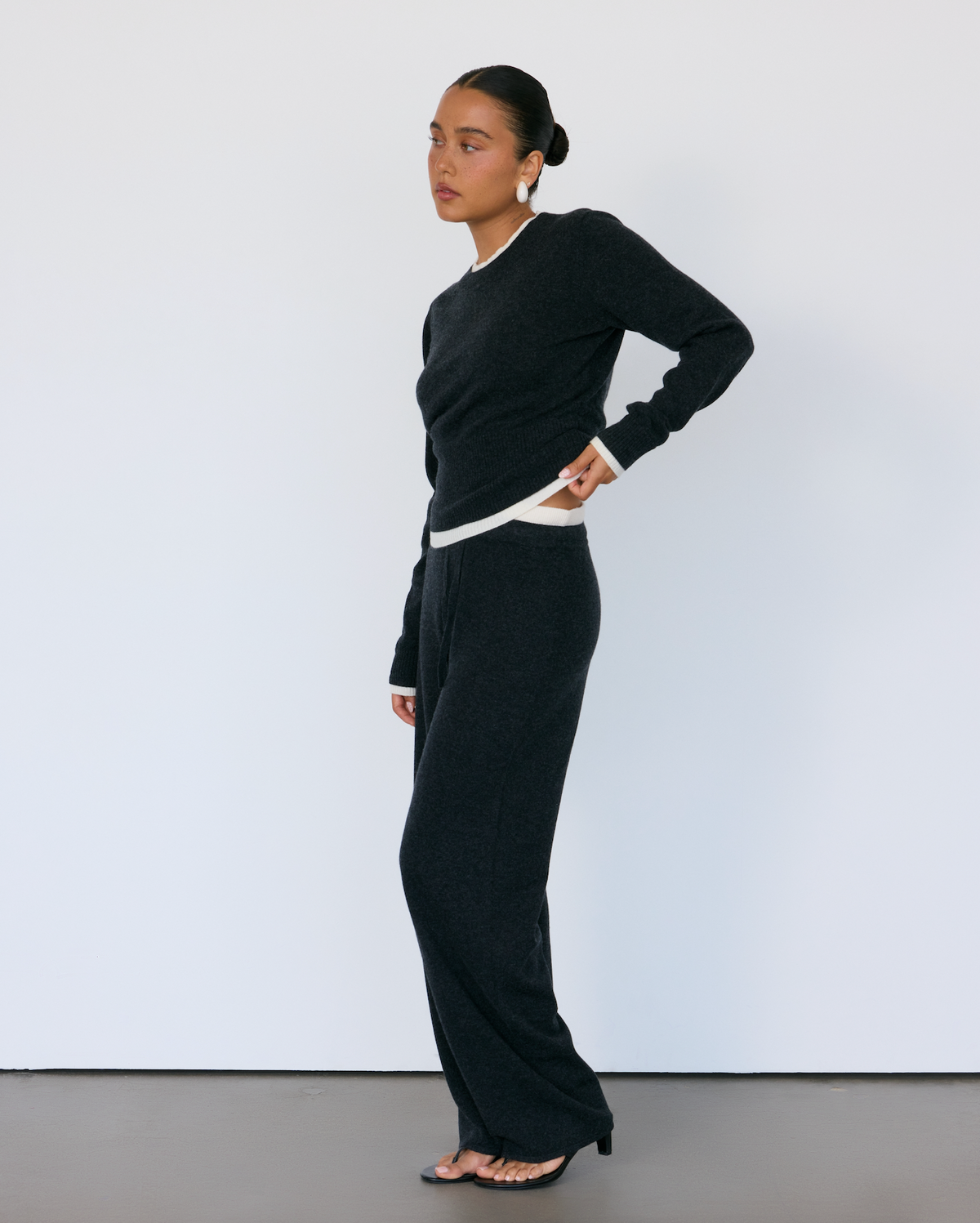 Tove Layered Cashmere Blend Crewneck
