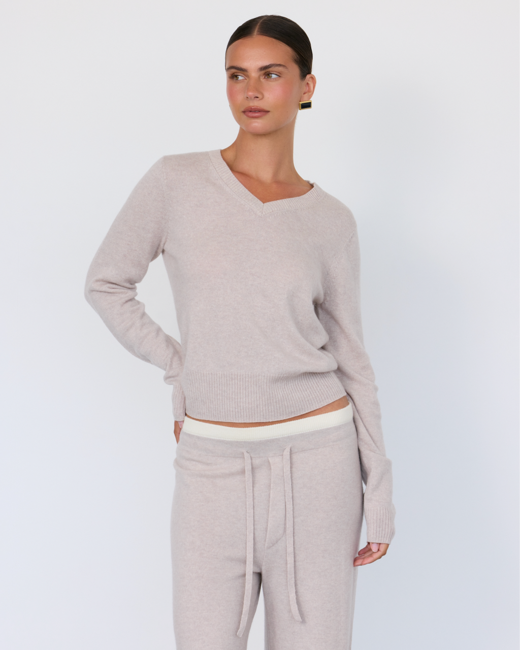 Tove Cashmere Blend V-Neck Sweater