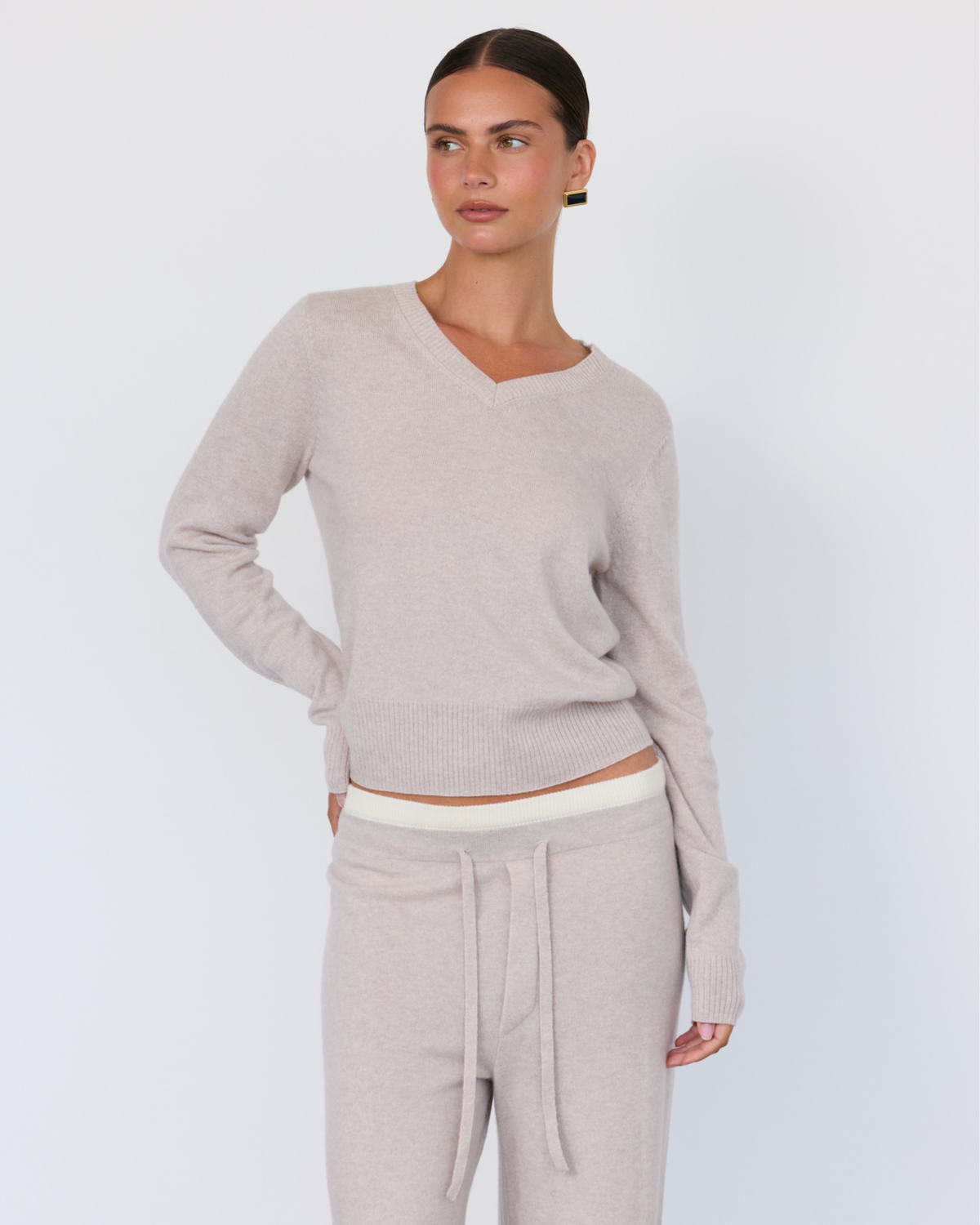 Tove Cashmere Blend V-Neck Sweater