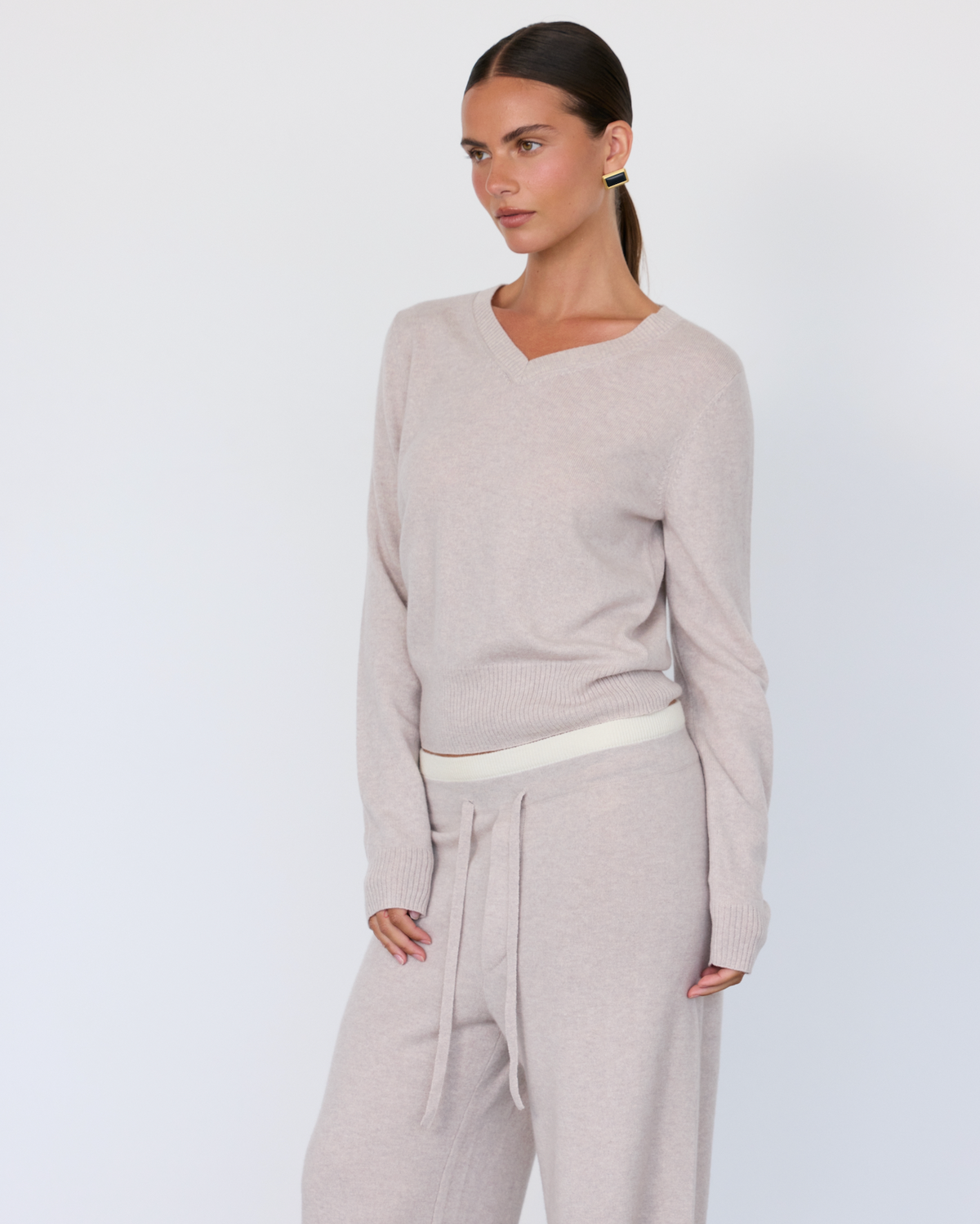 Tove Cashmere Blend V-Neck Sweater