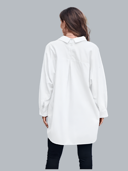 Long Sleeve Back Button Shirt