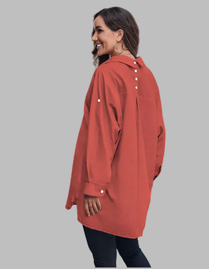 Long Sleeve Back Button Shirt