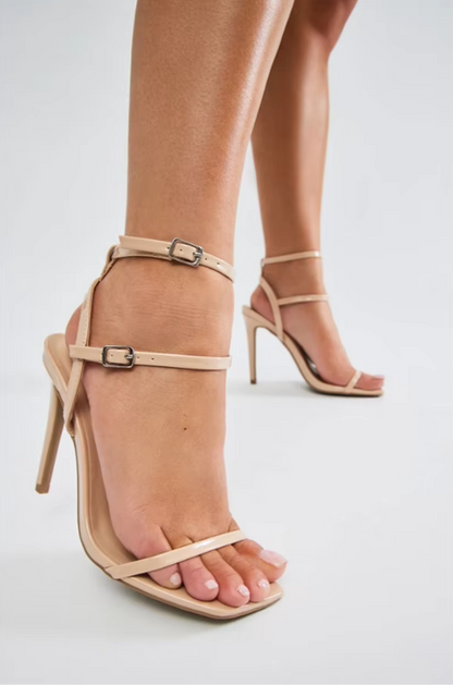 Double Buckle Strap Gladiator Heels