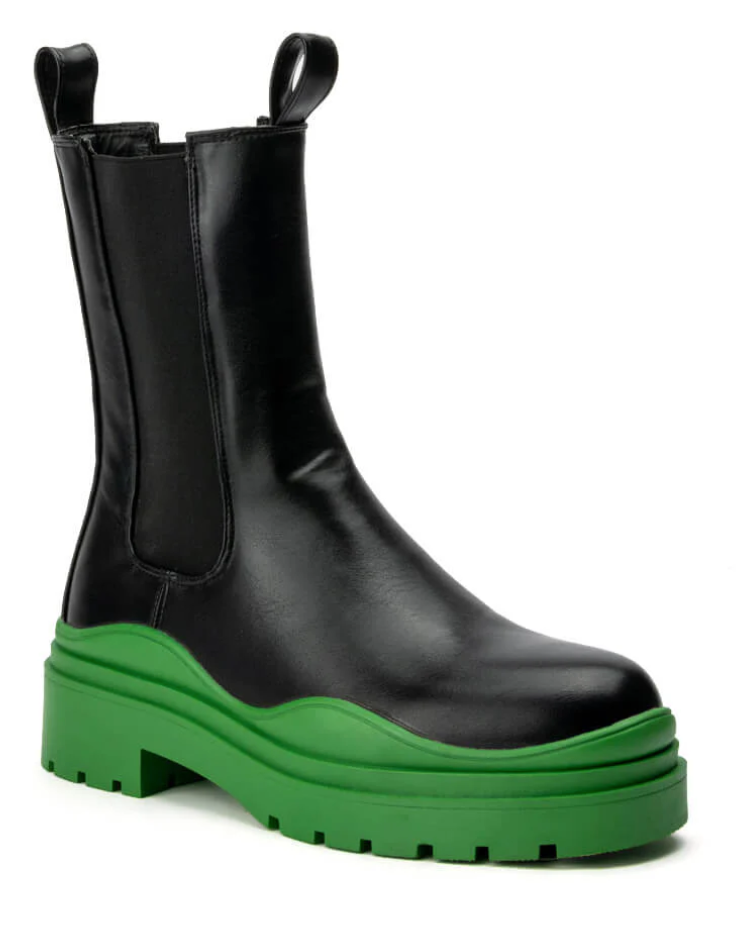 Ghosted Platform Green Bottom Boots