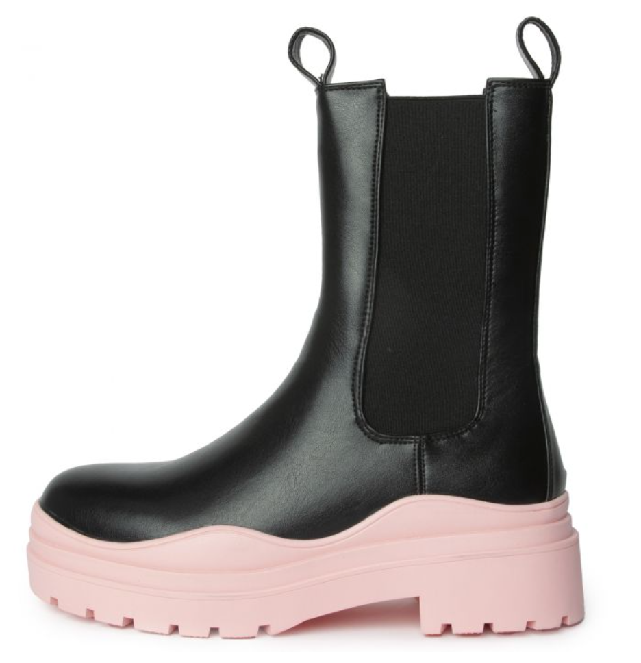 Ghosted Platform Pink Bottom Boots