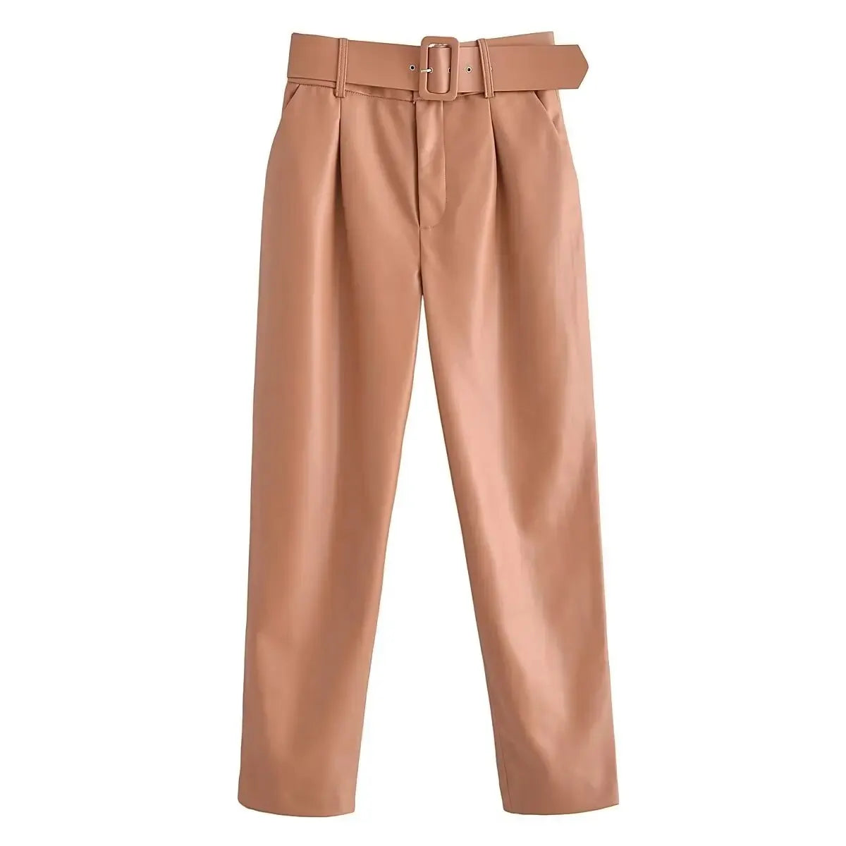 Classic Fashion Built-in Faux Leather Pants