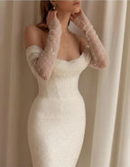 Vintage Strapless Mermaid Wedding Dresses