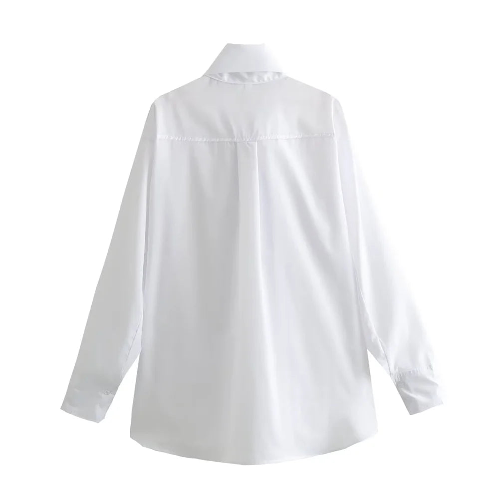 UNIZERA Fashion Bow Poplin Shirt