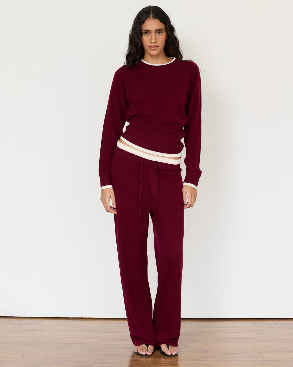 Tove Layered Cashmere Blend Crewneck