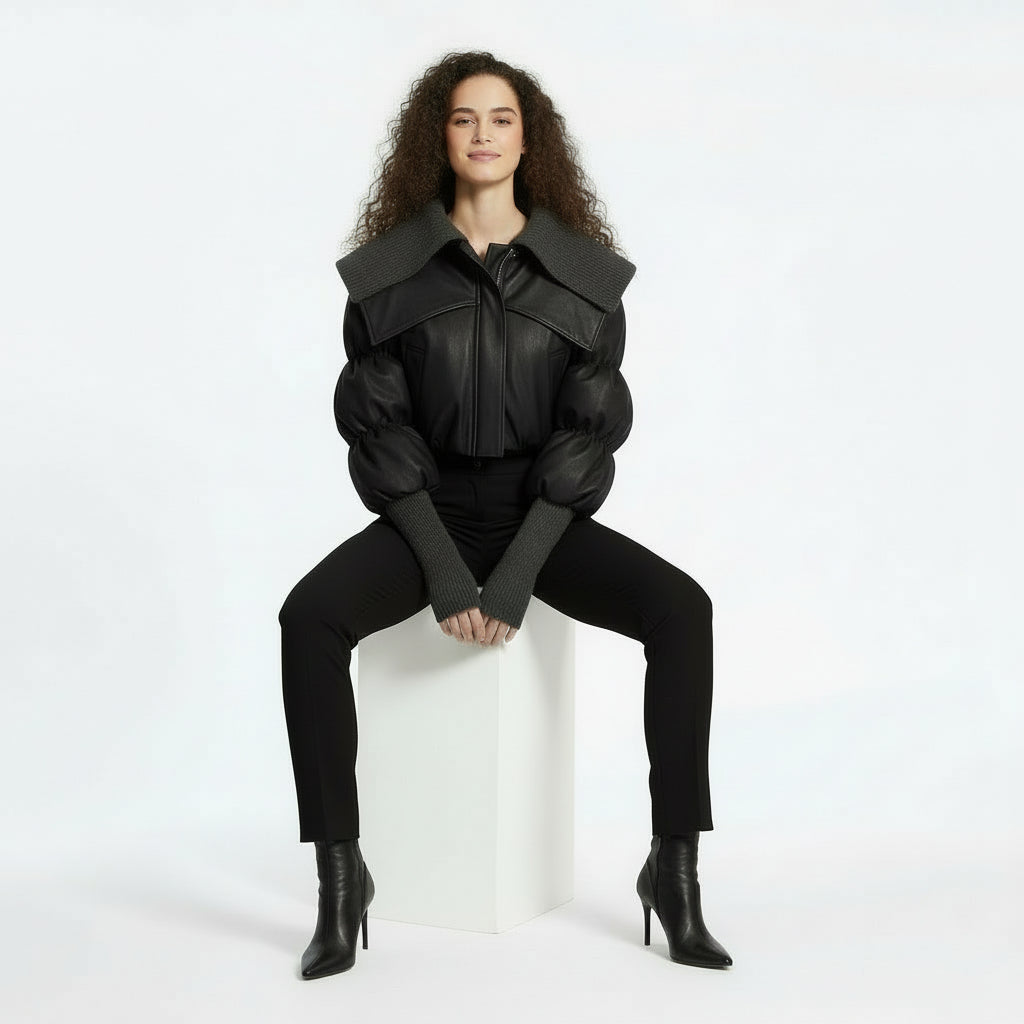 PU Leather Coat Jacket