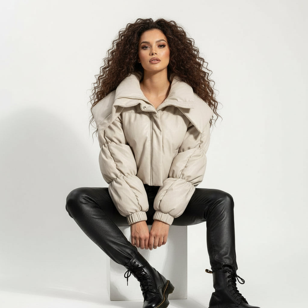 PU Leather Coat Jacket