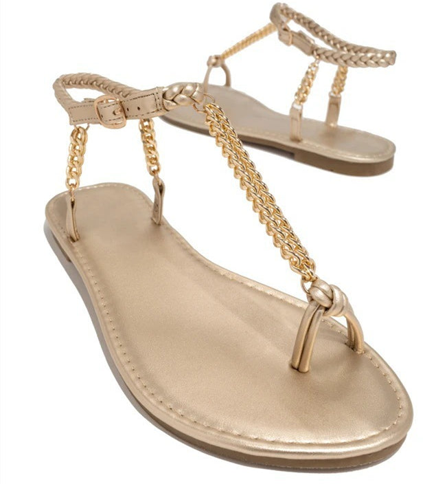 Metal Chain Beach Sandals