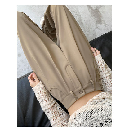 New High Waist Drooping Suit Pants Women