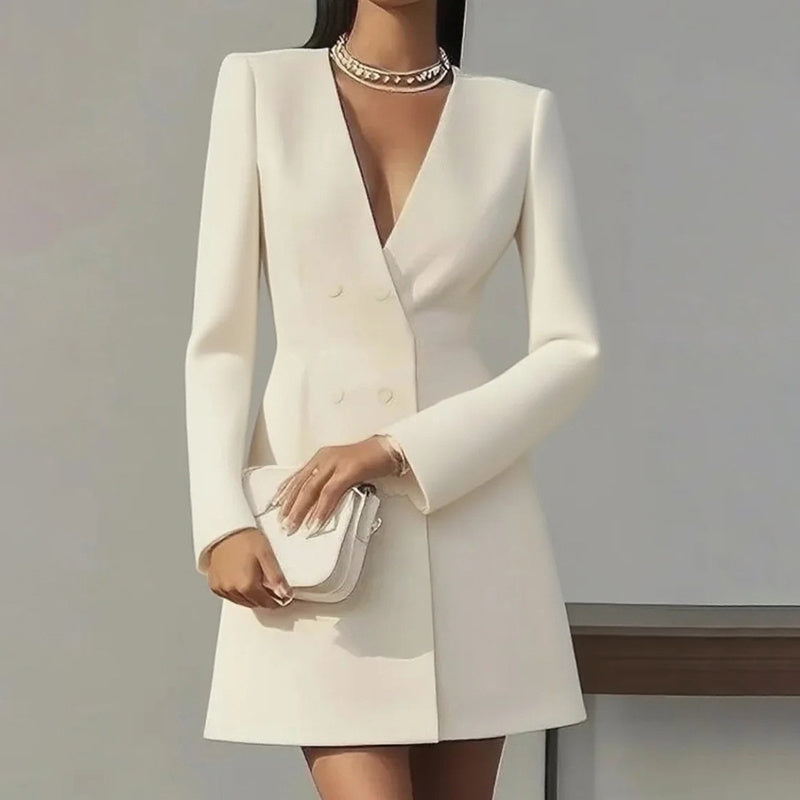 The Poise V-Neck Midi Dress