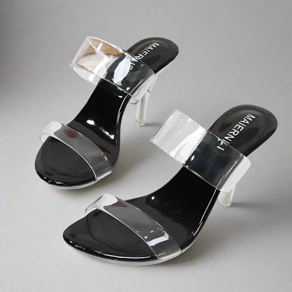 Lady Clear Glossy Slippers