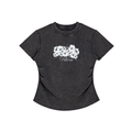 Vintage Washed Bodycon Cotton T-Shirt
