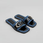 Buckle Trim Open Toe Sandals