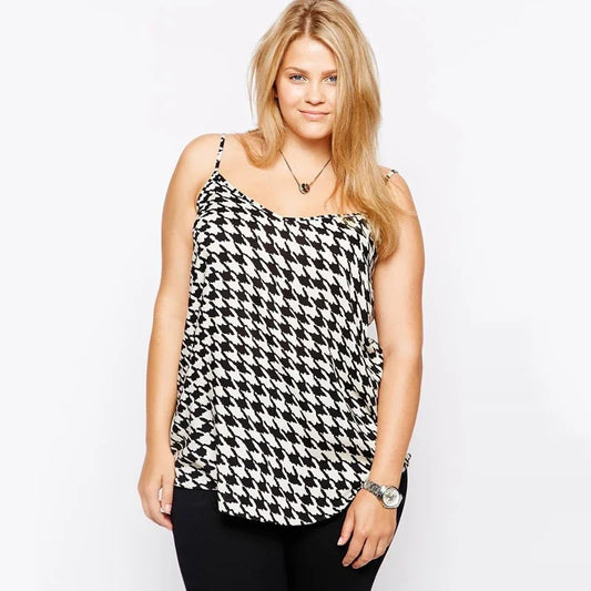 Curve Houndstooth Cami Top