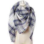 The Checkered Wrap | Triangle Scarf