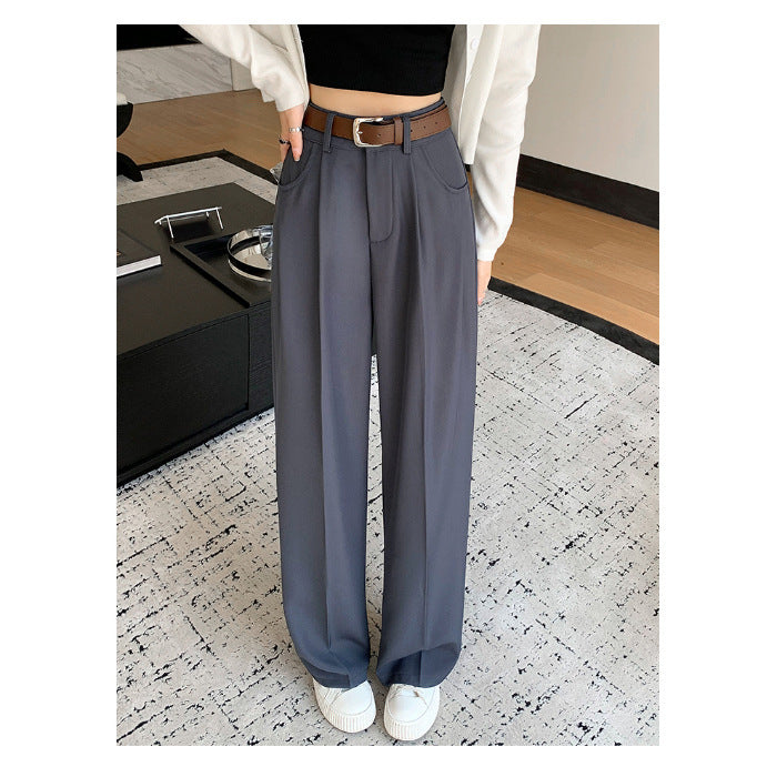 New High Waist Drooping Suit Pants Women