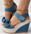 Platform Denim Wedges