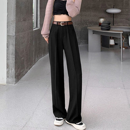 New High Waist Drooping Suit Pants Women