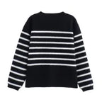 Classic Vintage Stripe Knitted Cardigan