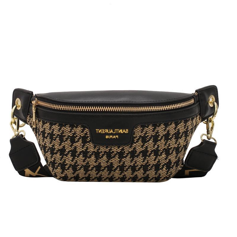 Houndstooth Saddle Bag
