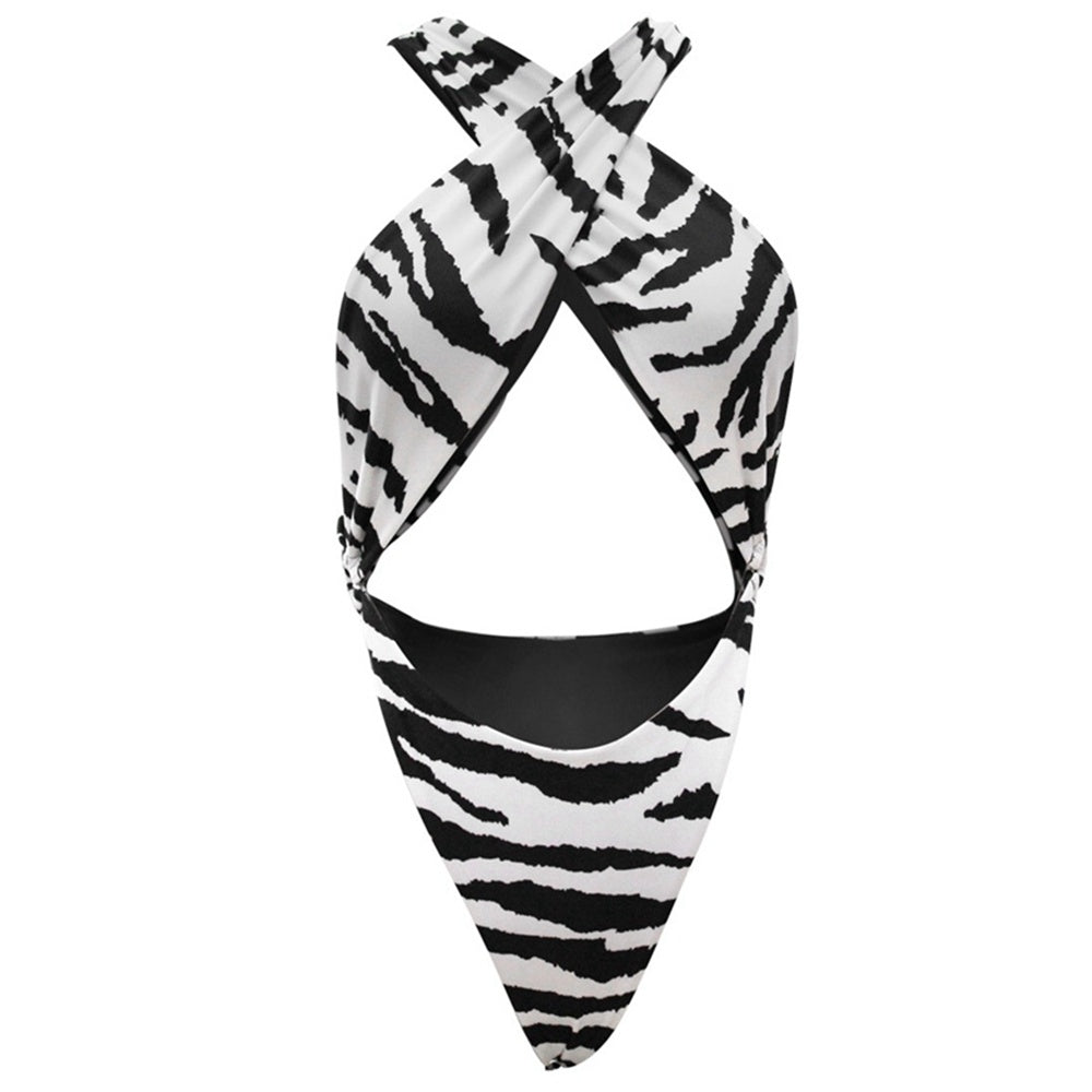 Printed Tiger One-piece Swimsuit