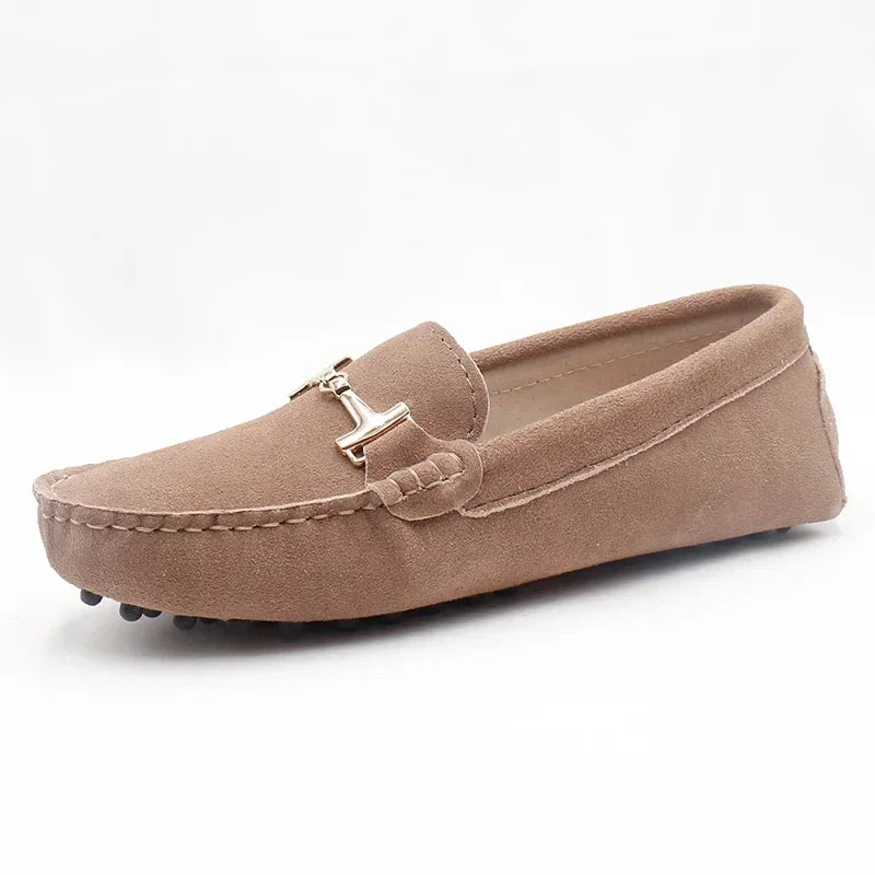 New Comfortable Shoes Women Moccasins Genuine Leather Flats Ladies Cow Suede Casual Shoes Soft Driving Shoes Sneakers Plus Size