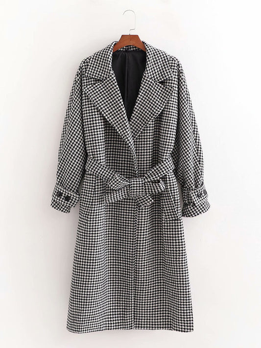 Women's Commuter Houndstooth Coat