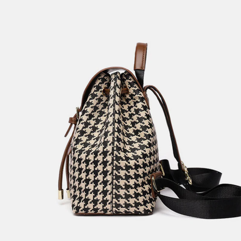 Houndstooth Travel Backpack