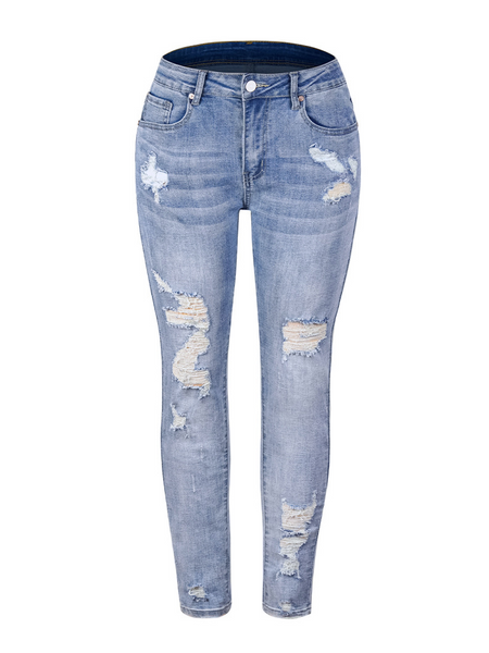 Distressed Slim-fit Jeans